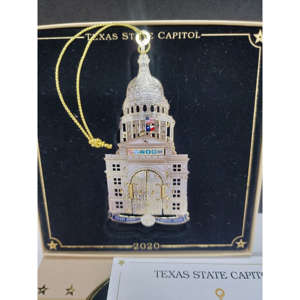 2020 Texas State Capitol Ornament 25th Anniversary Christmas Collectible WithBox - Picture 2 of 6